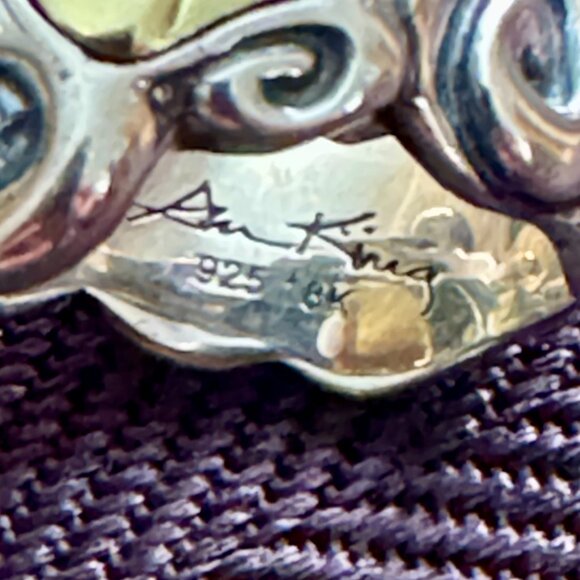 Stunning Ann King Lemon Quartz Sterling 18k G Womens ring size 6 never worn! - Picture 7 of 10